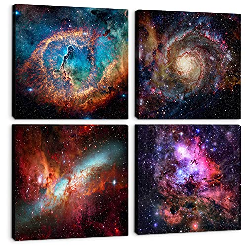 Galaxy Canvas Pictures Nebula Wall Art Kids Bedroom Decor