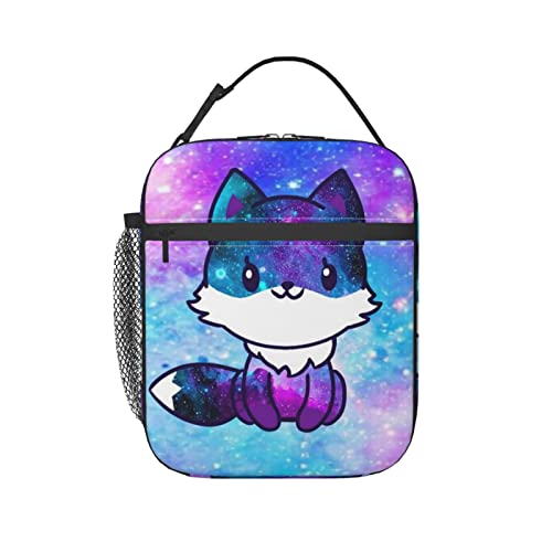 Galaxy Fox Insulated Lunch Box Bag