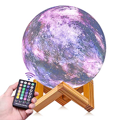 Galaxy Moon Lamp Night Light with 16 Colors