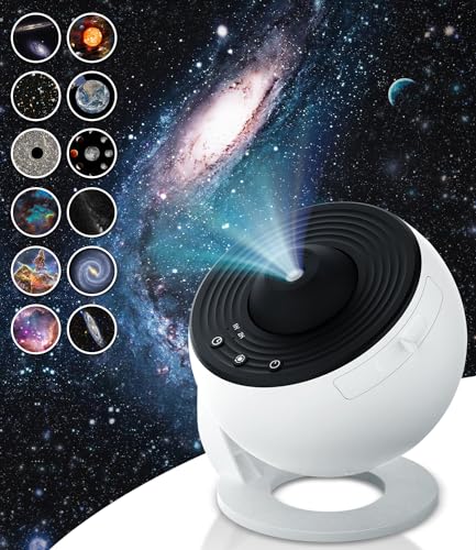Galaxy Projector, 12-in-1 Star Projector for Bedroom, Kids Adults Gifts and Decorations