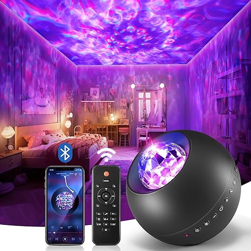 Galaxy Projector for Bedroom with Bluetooth Speaker