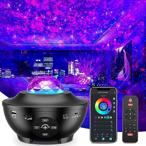 Suqorhm Galaxy Star Projector with Bluetooth Speaker