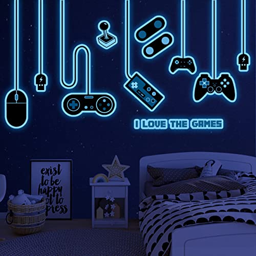 Game Wall Decals: Glow in The Dark Gamer Wall Stickers