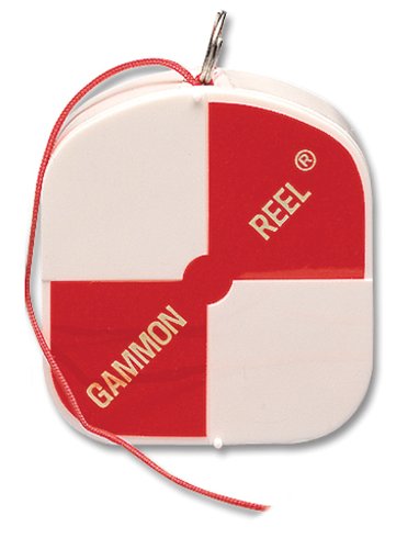 Gammon Reel 12' White & Orange Flo Red for Plumb Bob
