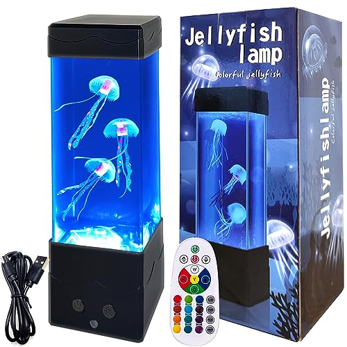 LED Jellyfish Lamp: Remote Control Multi-Color Night Light