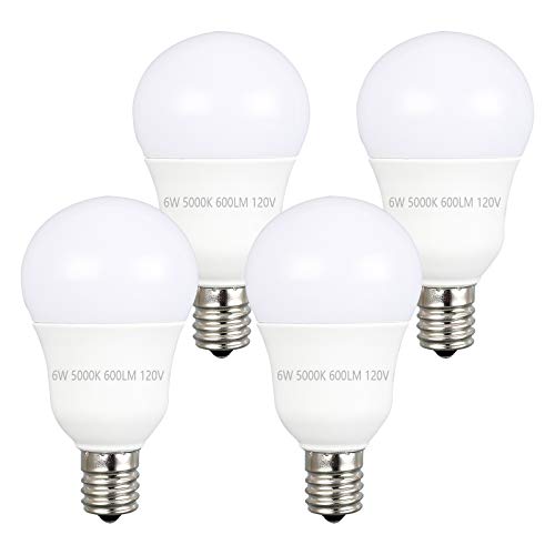 Ganiude E17 LED Bulbs, 6W G14 Globe Light Bulbs