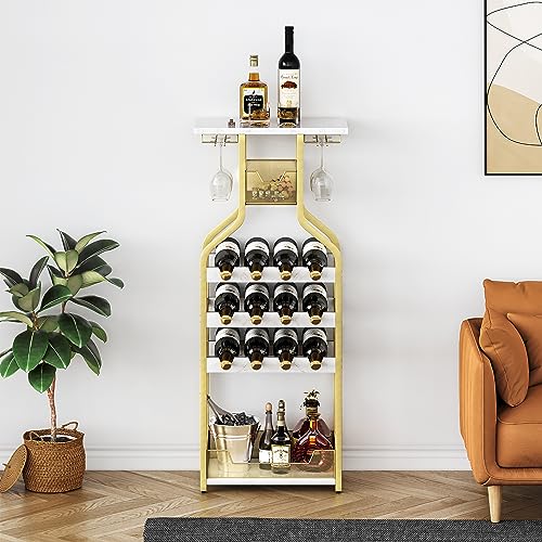 GAOMON Metal Wine Rack - Stylish and Functional Wine Storage Organizer