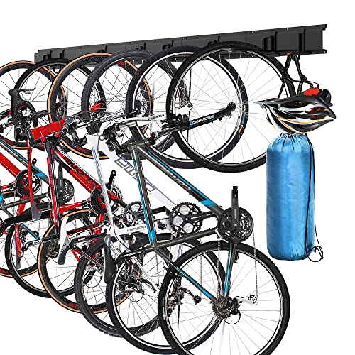 Garage Bicycle Wall Mount Hanger with 8 hooks