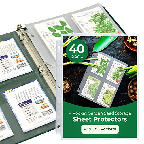 Garden Seeds Storage Sheet Protectors