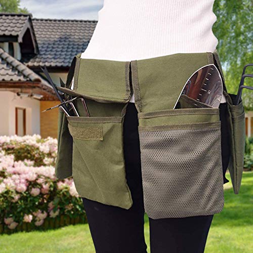 COCO Canvas Gardening Tool Belt Bag: 4-Pocket Waterproof Organizer