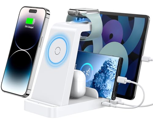 GAUOLN Wireless Charger for iPhone - 5 in 1 Charging Station