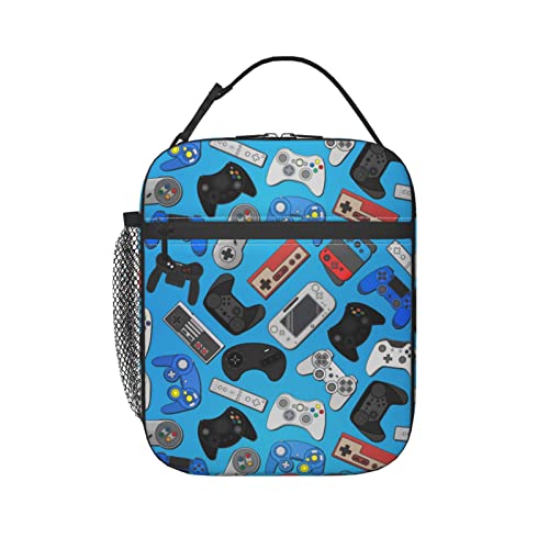 Retro Style Game Lunch Bag, Elementary And Middle School Students