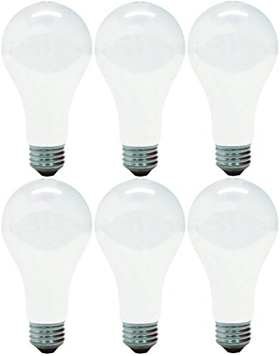 GE 10429-6 A21 Incandescent Soft White Light Bulb, 150-Watt, 6-Pack
