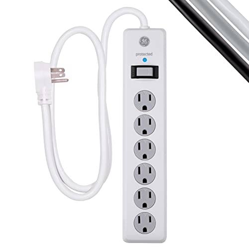 GE 6-Outlet Surge Protector with 800 Joules Protection