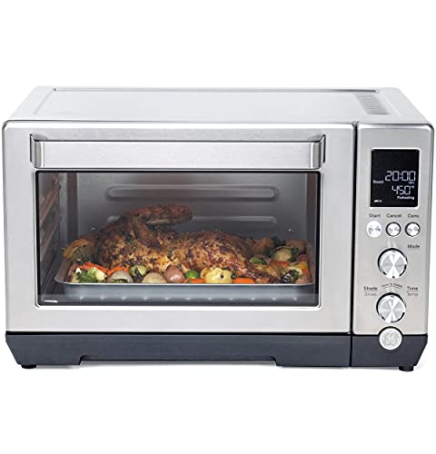 GE Convection Toaster Oven: Quartz Heating Technology, Large Capacity, 7 Cook Modes & Accessories