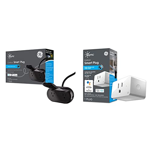 GE CYNC Smart Plug Bundle: Outdoor and Indoor Smart Plugs