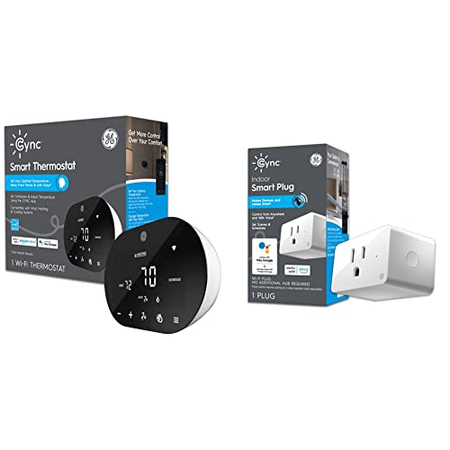 GE CYNC Smart Thermostat + Smart Plug Bundle
