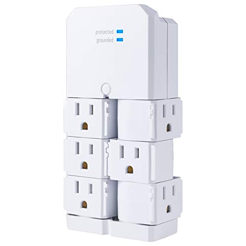 GE Pro 6-Outlet Surge Protector with Swivel Outlets