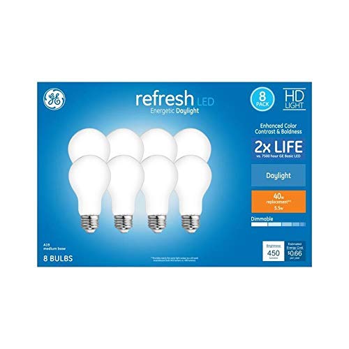 GE Refresh 40-Watt EQ Daylight Dimmable Light Bulbs (8-Pack)