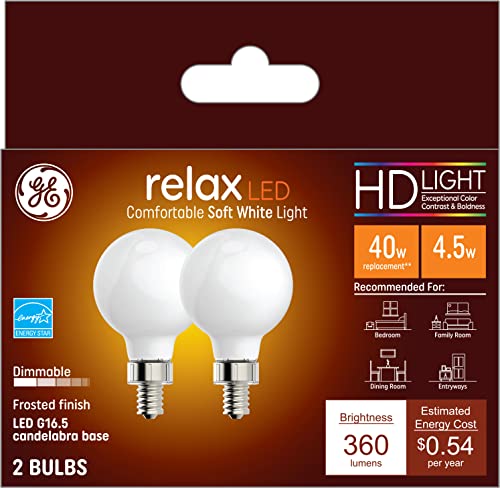 GE Relax LED Bulbs, Soft White