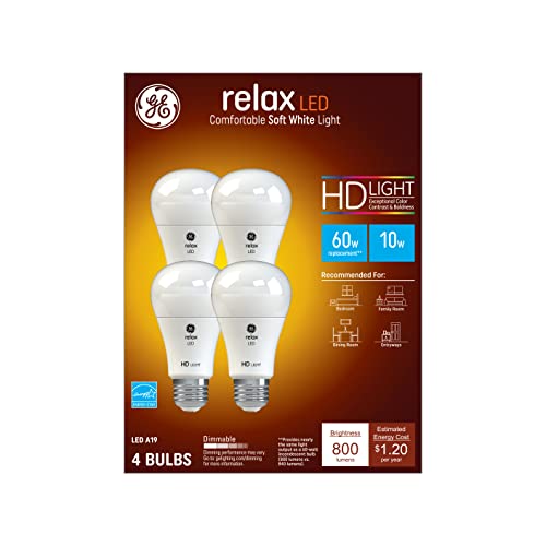 GE Relax LED Light Bulbs (4 Pack)