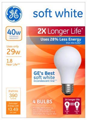 GE Soft White Light Bulbs