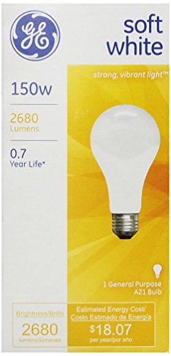 GE Soft White Specialty Bulb, 150 Watts, 1 ct
