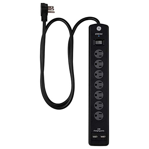 GE UltraPro 7-Outlet Surge Protector with USB Ports