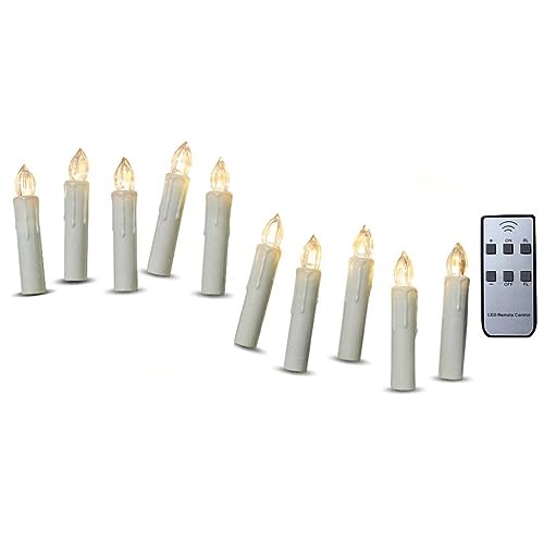 Gedengni Mini LED Taper Candles with Remote and Clips