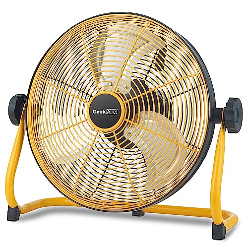 Geek Aire 12 Inch Rechargeable Camping Floor Fan