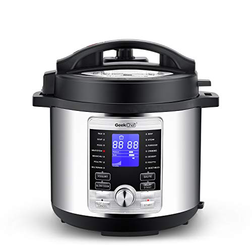 GoWISE USA GW22709 Ovate 9.5-Qt 12-in-1 Electric Pressure Cooker Oval with  Sl