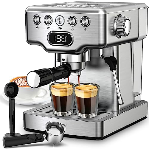 Geek Chef Espresso Machine with Milk Frother Steam Wand