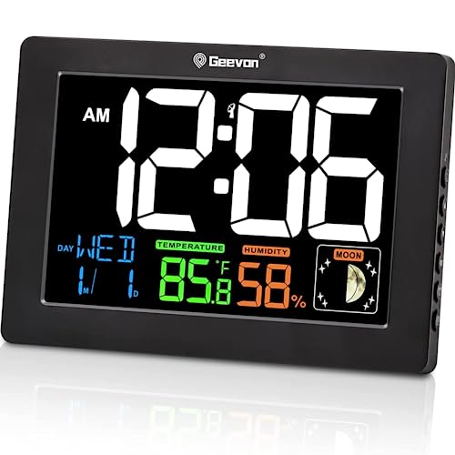 Digital Atomic Alarm Clock with Color Display and More by Geevon