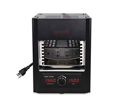 Gemelli Home™ Gourmet Steak Grille: Steakhouse Quality Indoor Electric Infrared Grill
