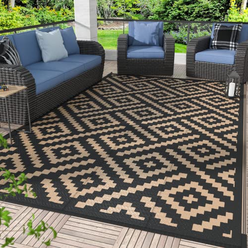 GENIMO Outdoor Rugs 8x10 - Durable, Reversible, and Stylish