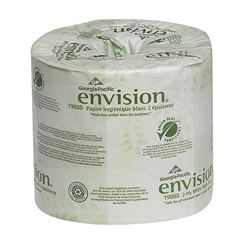 Georgia Pacific Envision 2-Ply Toilet Paper, 80 Rolls, White