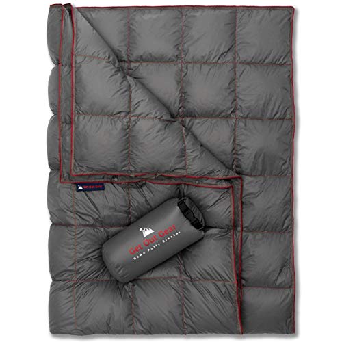  "Compact 650 Fill Power Down Camping Blanket for Outdoor Adventures