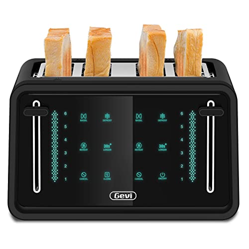 Gevi 4 Slice Touchscreen Toaster with Dual Control Panels