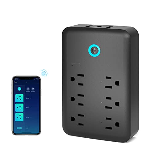 GHome Smart Plug Outlet Extender - Convenient and Reliable Power Strip with Voice Control