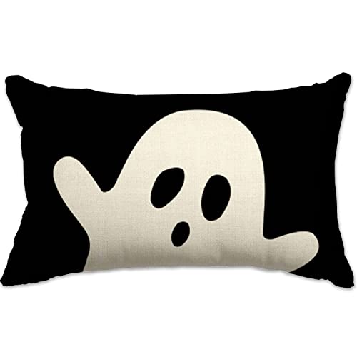 Ghost Halloween Lumbar Pillow Cover - Halloween Decor