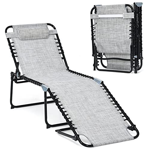 Giantex Folding Chaise Lounge