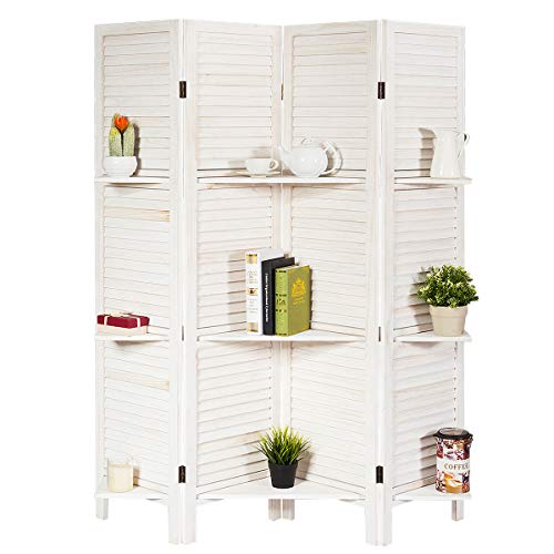 Giantex Room Divider with Shelves