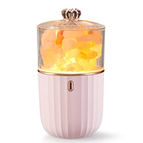 GIANTRIO 2-in-1 Crystal Salt Lamp with Essential Oil Diffuser