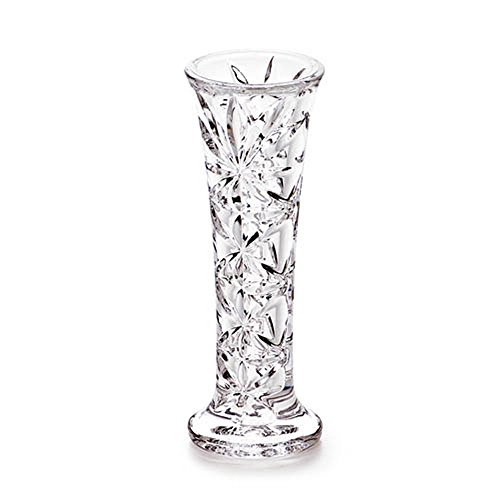 Giftale Bud Vase: Clear Plastic Vase for One Rose
