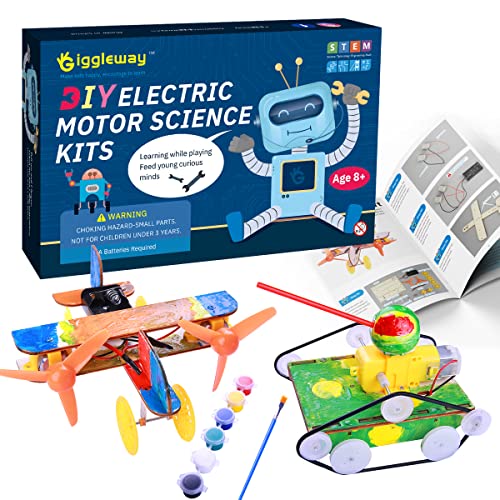 Giggleway Electric Motor Woodworking Science Kits for Kids