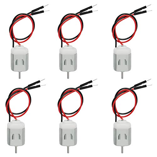 Gikfun Miniature DC Motors for Arduino Hobby Projects - Pack of 6