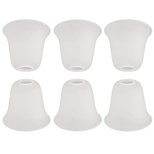 Giluta 6 Pack Bell Shaped Glass Shade Replacement
