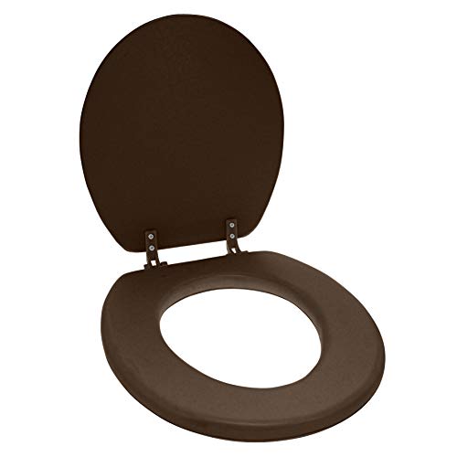Ginsey Home Solutions Chocolate Round Soft Toilet Seat