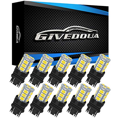 GIVEDOUA 3157 Super Bright LED Car Bulbs 12V, Pack of 10pcs