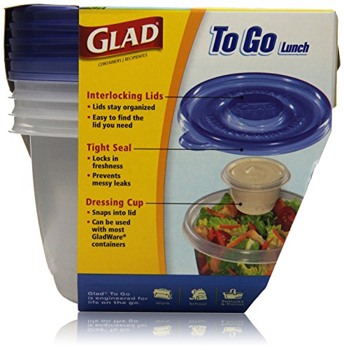 Glad Food Storage Containers - To Go Lunch Containers